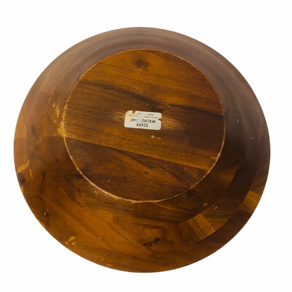 Vintage Ozark Walnutware 6 pc Salad Bowl Set - Picture 4 of 10